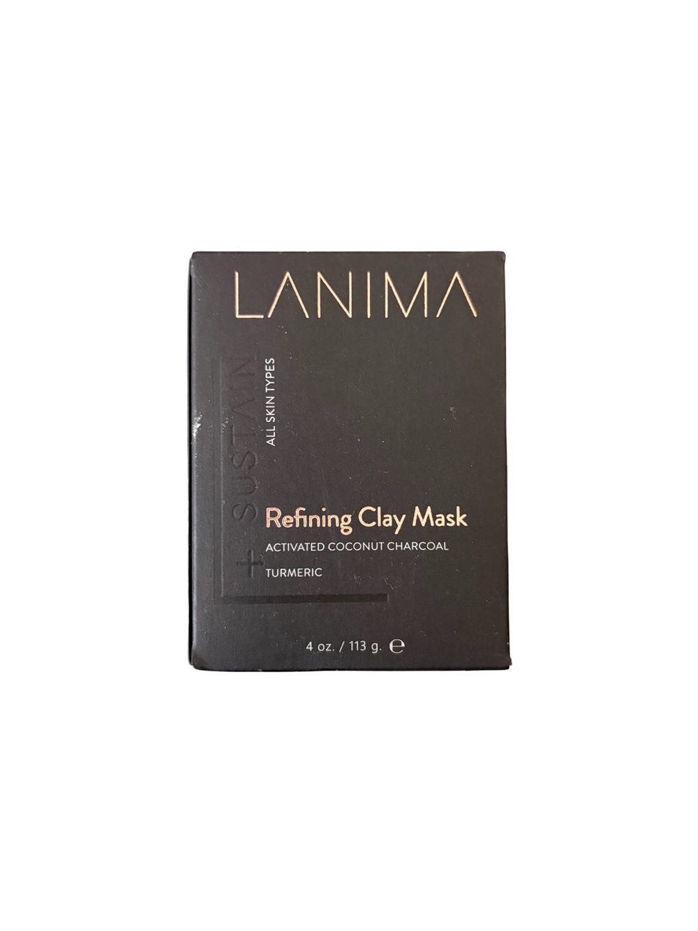 Lanima Refining Clay Mask – Black Activated Charcoal & Turmeric